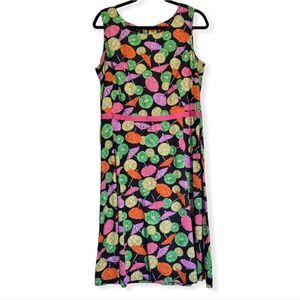 Requirements fun print sleeveless dress